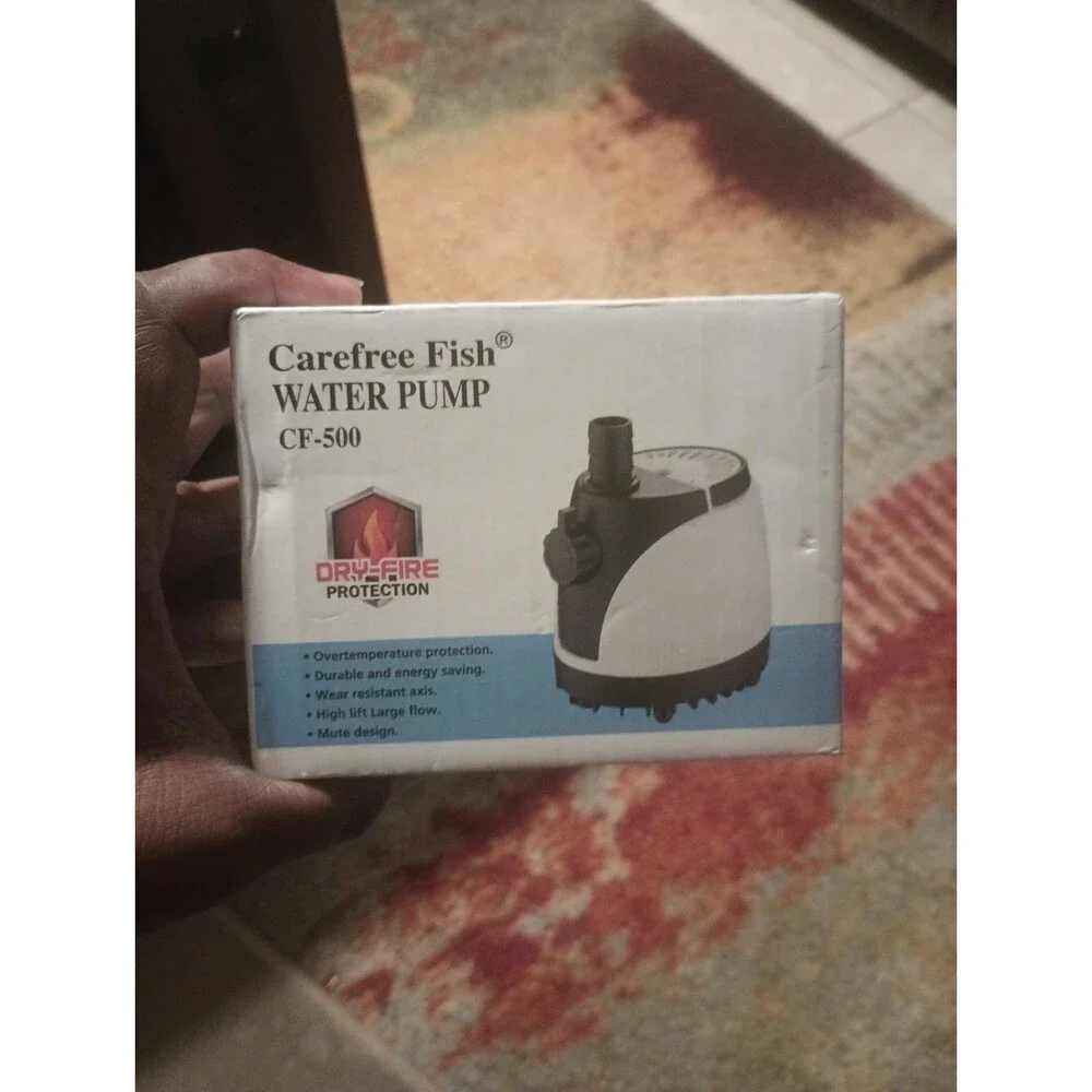 Carefree Fish Water Pump CF-500 5W 110V 60Hz 500L/H ~ New In Box ~